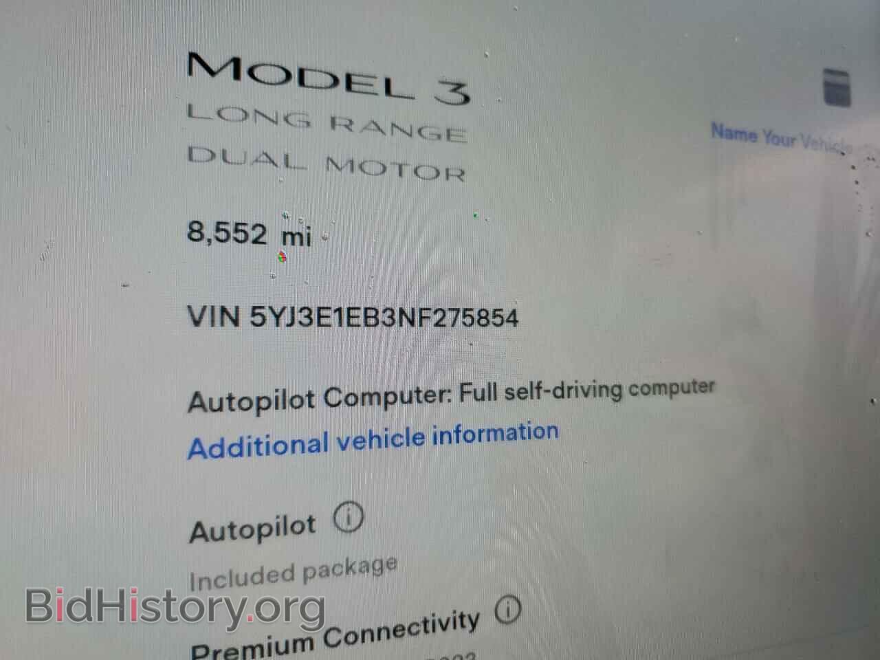 2022 TESLA MODEL 3 - VIN: 5YJ3E1EB3NF275854 - Фото 13