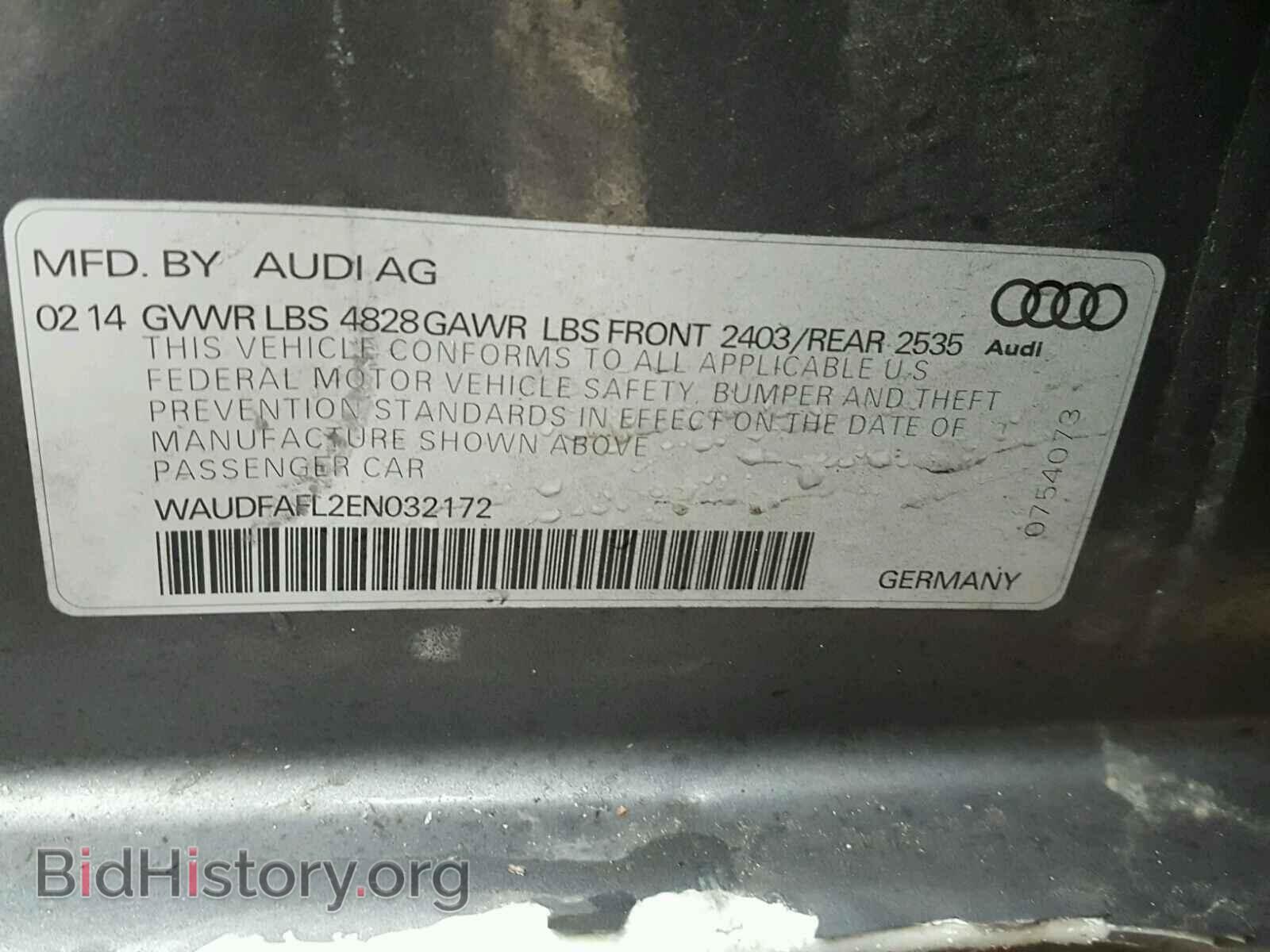2014 AUDI A4 - VIN: WAUDFAFL2EN032172 - Photo 10