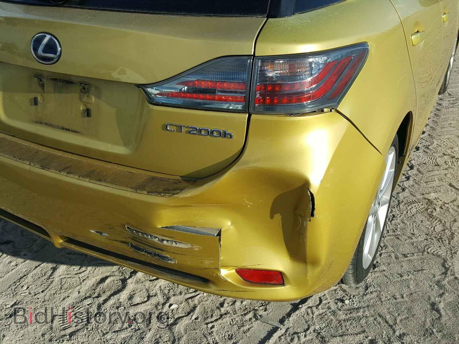 2011 LEXUS CT 200 - VIN: JTHKD5BH8B2028924 - Фото 9