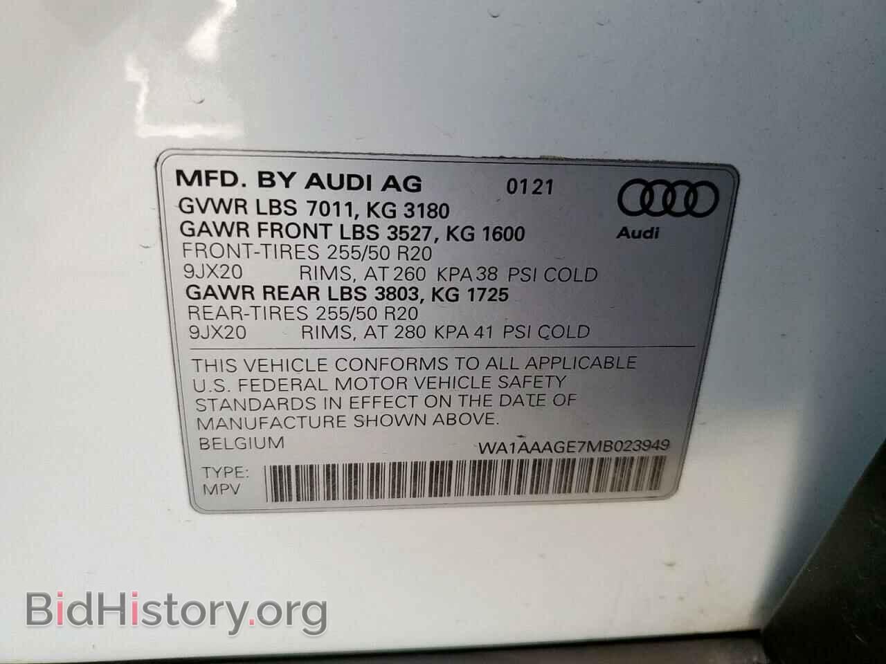 2021 AUDI E-TRON - VIN: WA1AAAGE7MB023949 - Photo 13