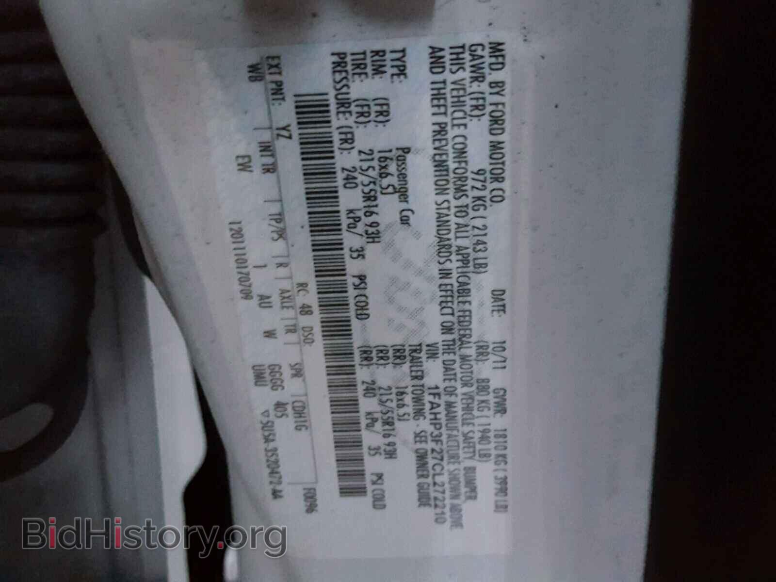 2012 FORD FOCUS - VIN: 1FAHP3F27CL272210 - Photo 10