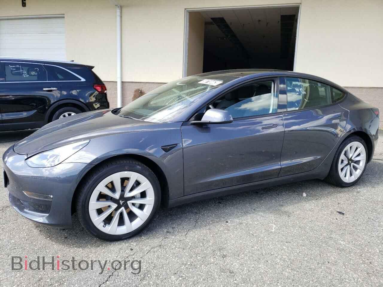 Photo 5YJ3E1EB6NF192595 - TESLA MODEL 3 2022