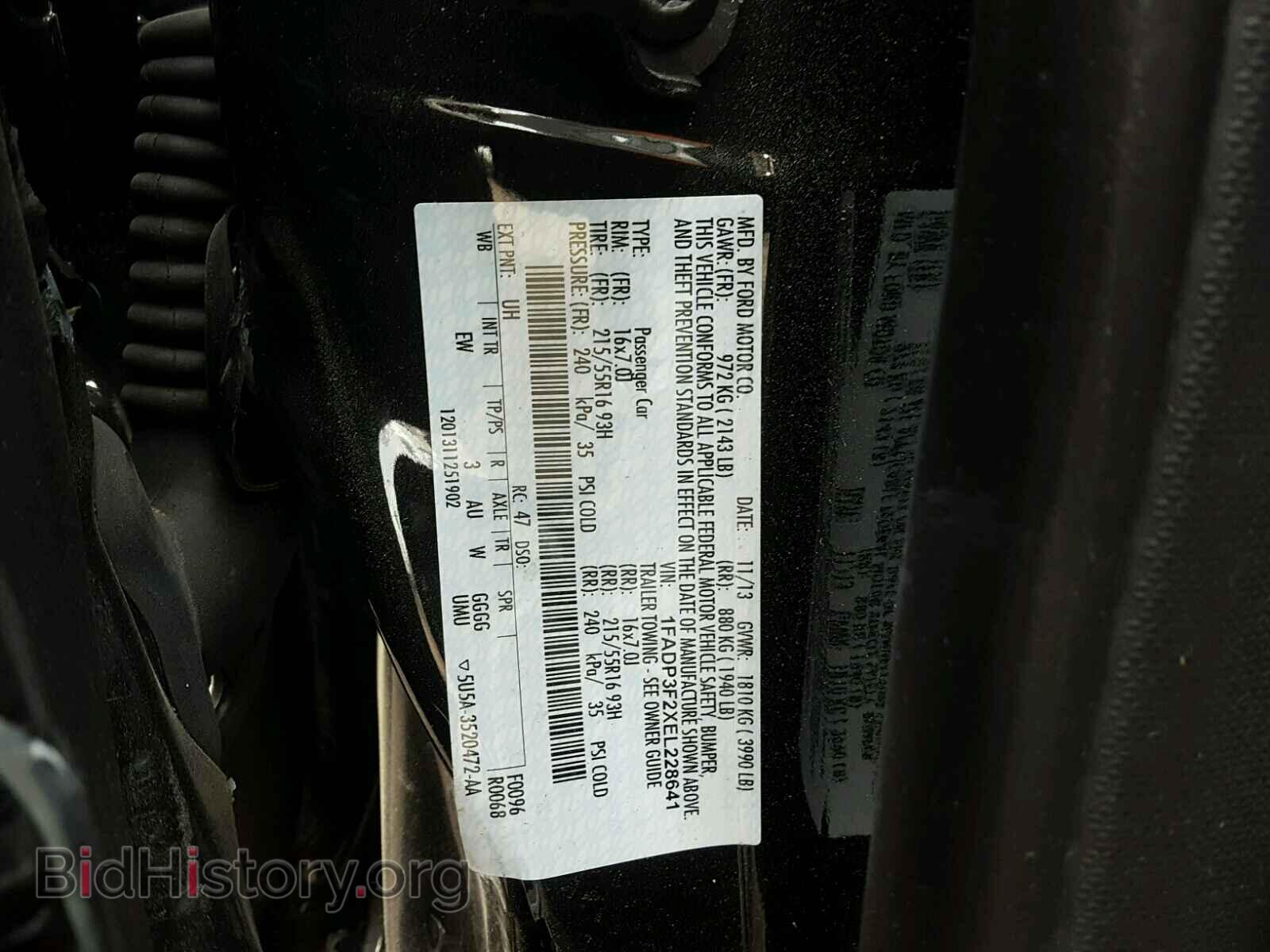 2014 FORD FOCUS - VIN: 1FADP3F2XEL228641 - Фото 10