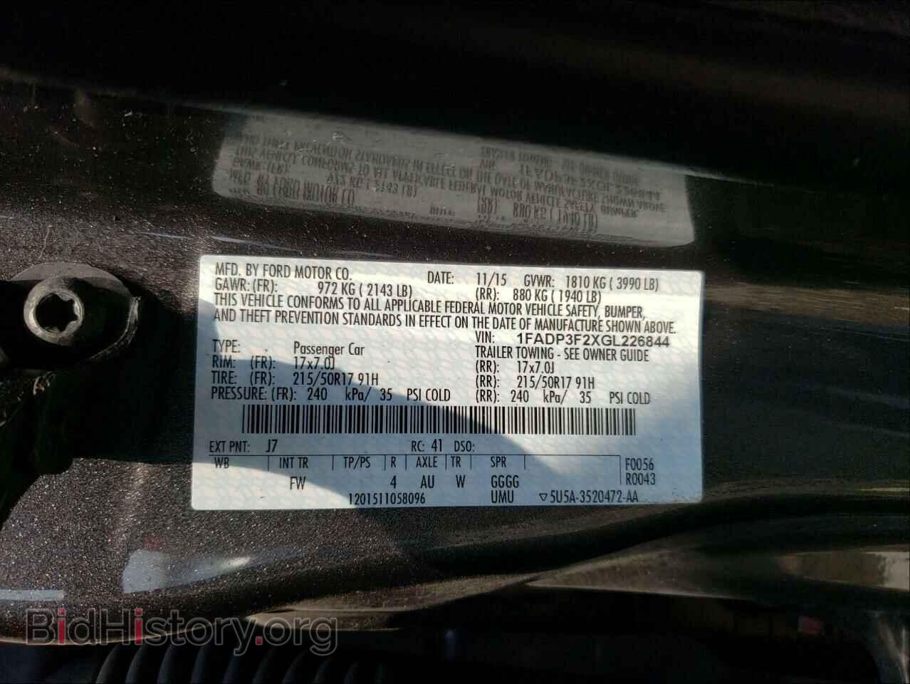 2016 FORD FOCUS - VIN: 1FADP3F2XGL226844 - Photo 10