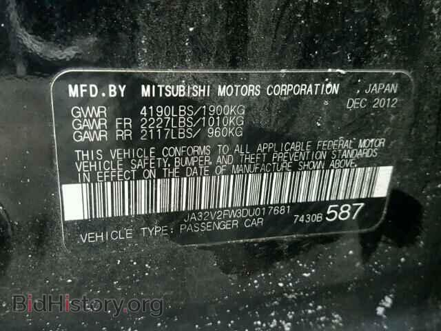 2013 MITSUBISHI LANCER - VIN: JA32V2FW3DU017681 - Фото 10