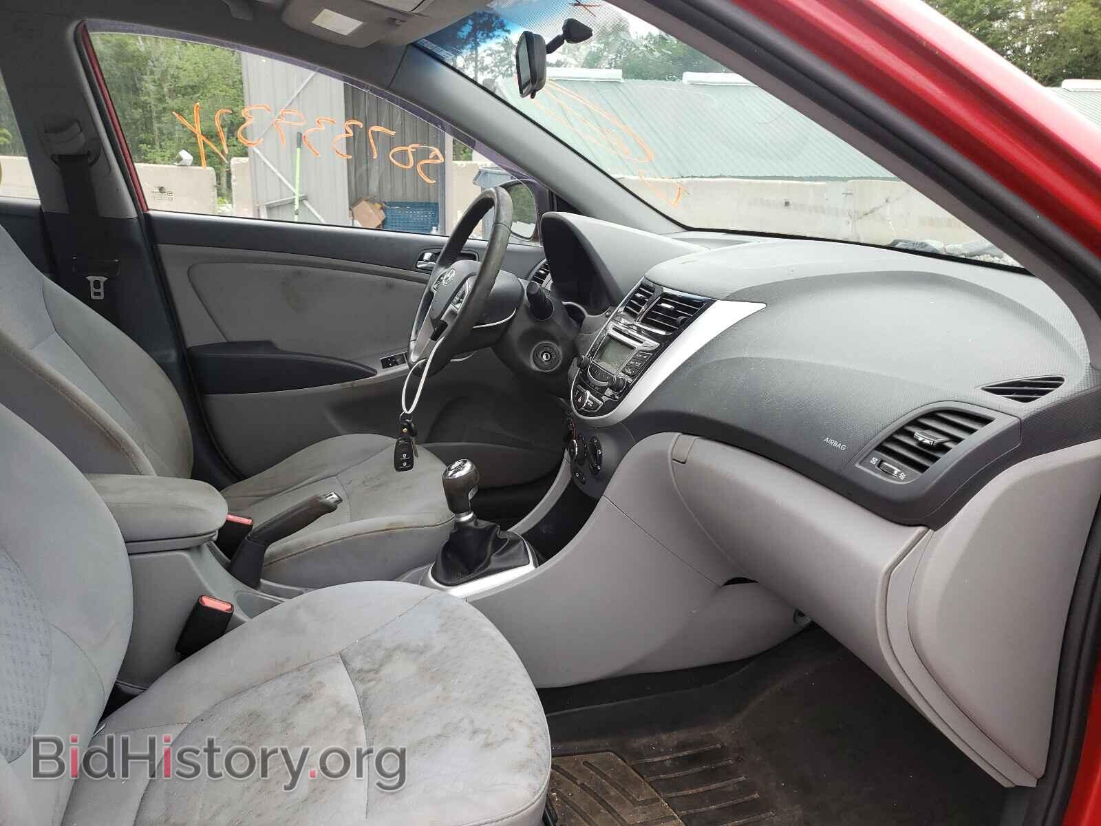 2013 HYUNDAI ACCENT - VIN: KMHCU5AE6DU134739 - Фото 5