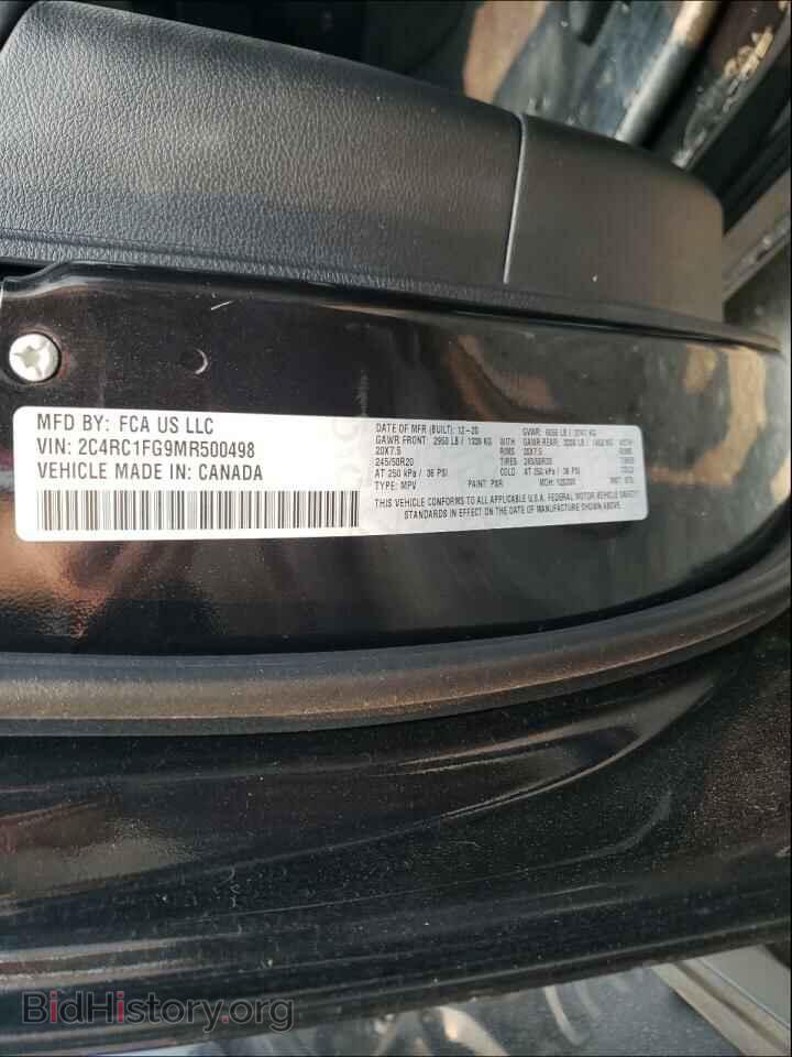 2021 CHRYSLER PACIFICA - VIN: 2C4RC1FG9MR500498 - Photo 10