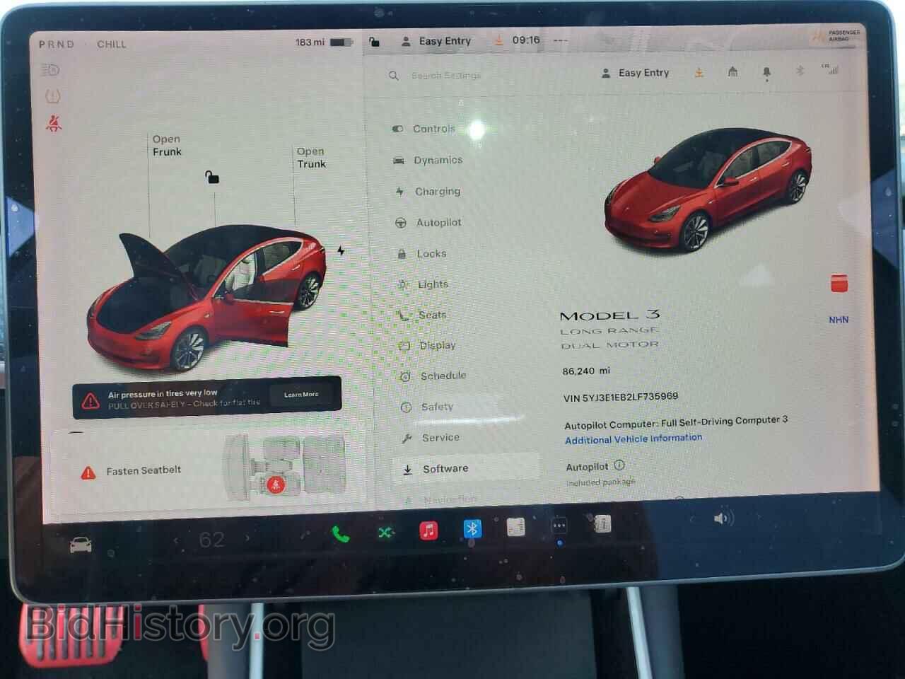 2020 TESLA MODEL 3 - VIN: 5YJ3E1EB2LF735969 - Фото 9