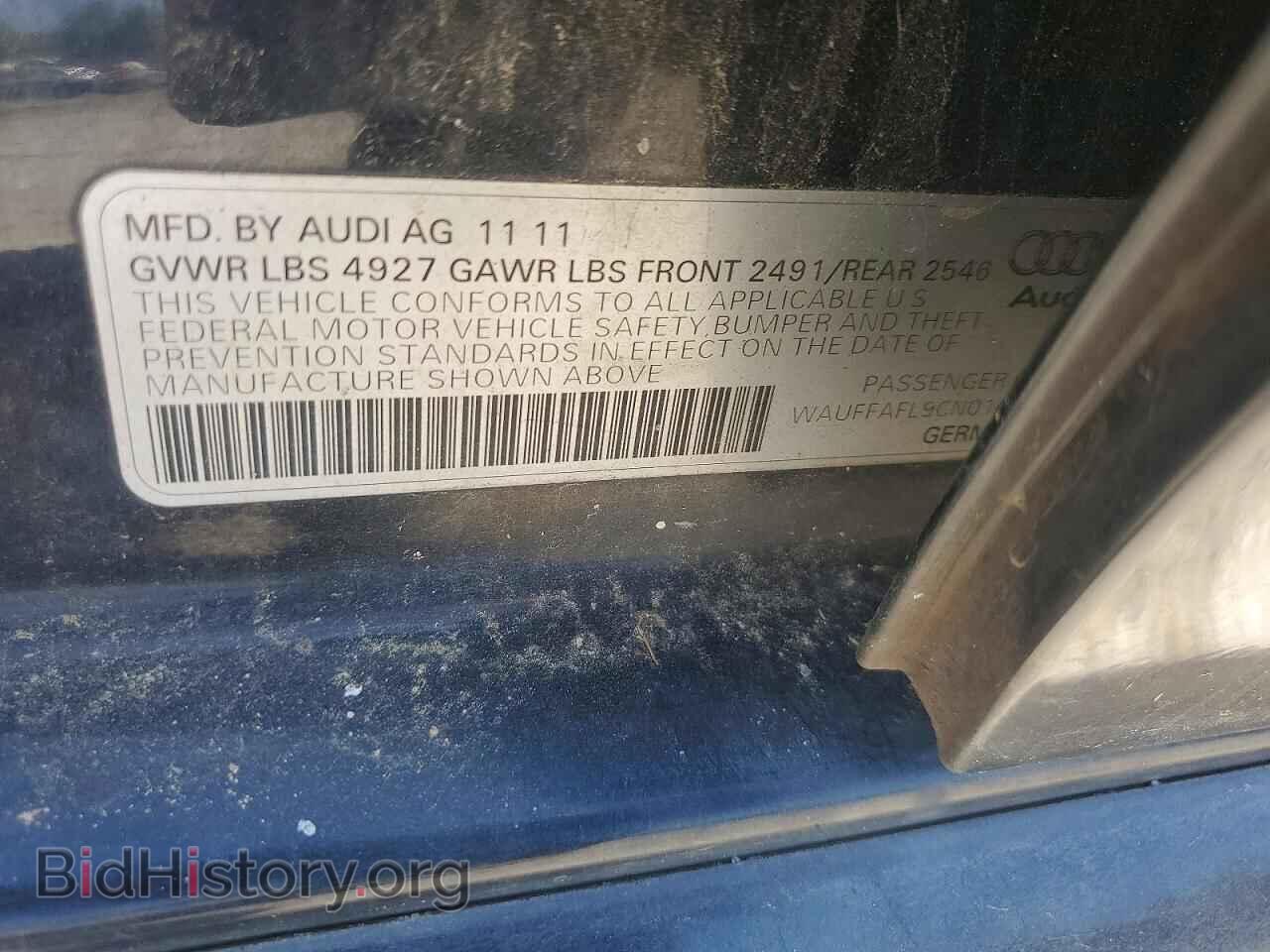 2012 AUDI A4 - VIN: WAUFFAFL9CN014113 - Photo 12