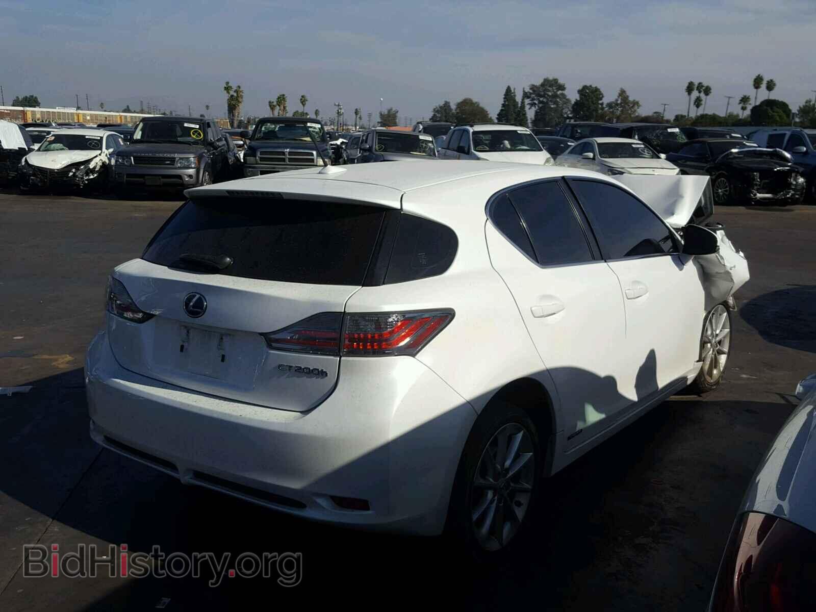 2012 LEXUS CT 200 - VIN: JTHKD5BH7C2101167 - Фото 4