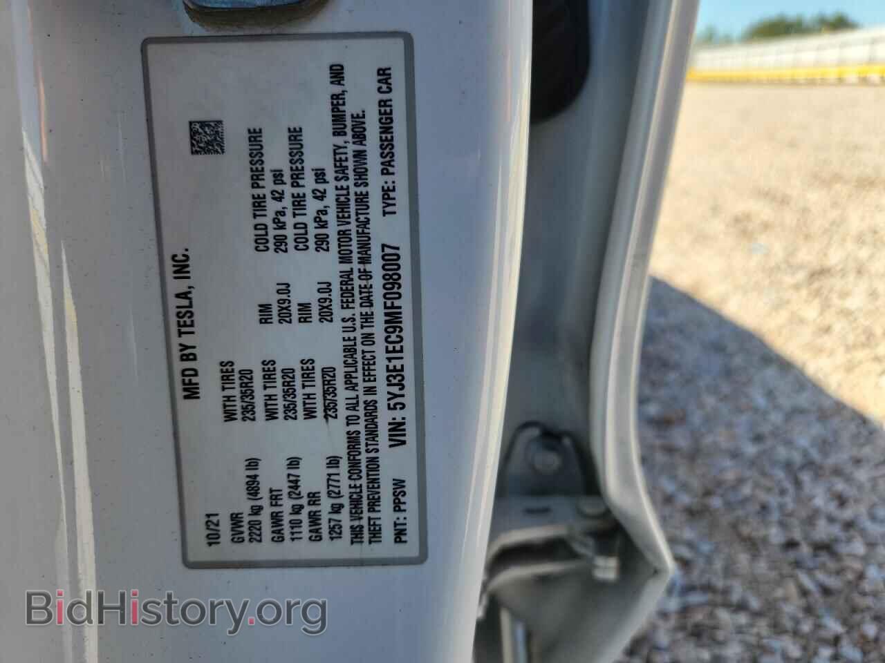 2021 TESLA MODEL 3 - VIN: 5YJ3E1EC9MF098007 - Photo 12