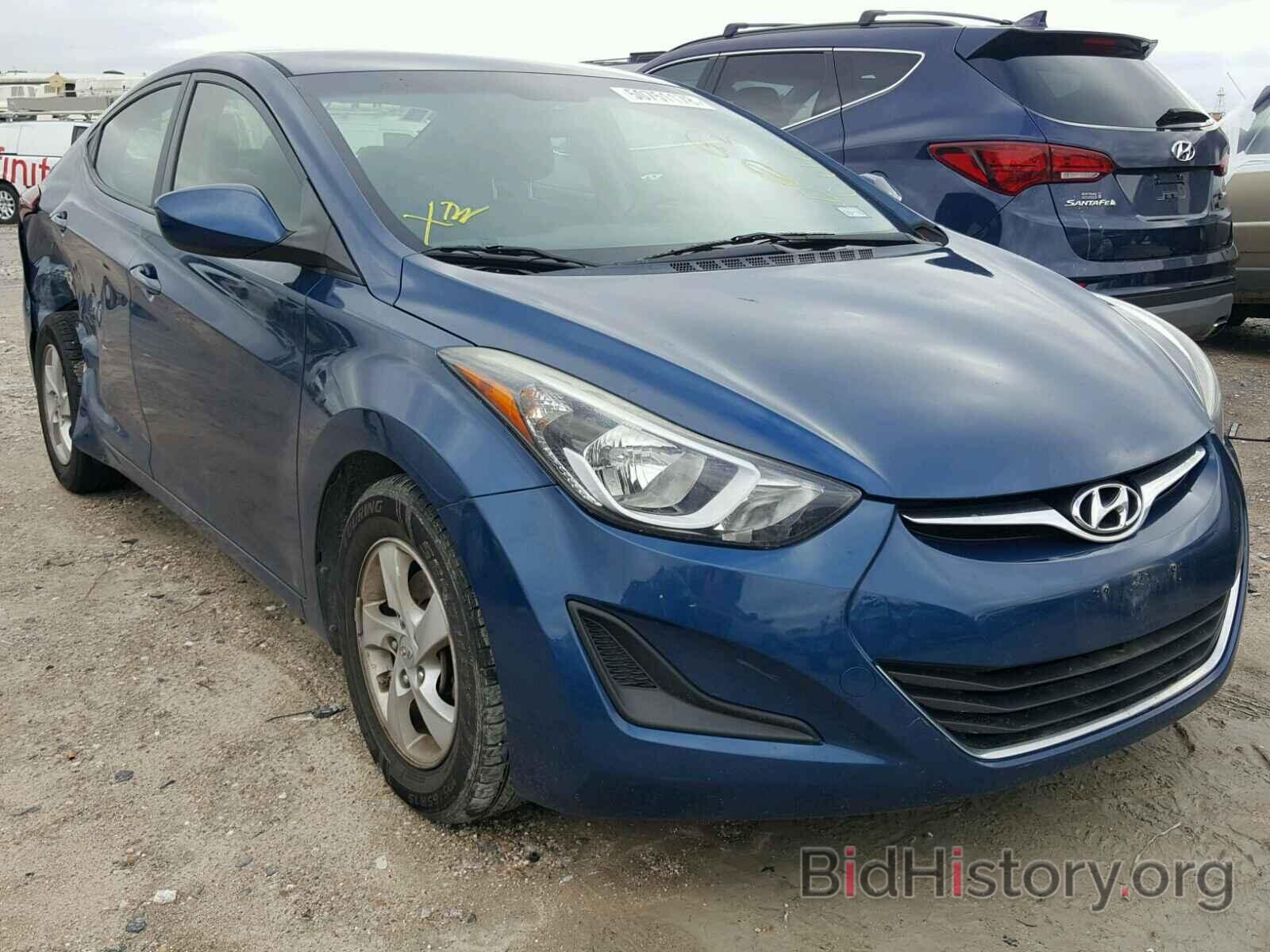 Photo KMHDH4AEXEU195824 - HYUNDAI ELANTRA 2014