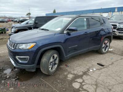 2020 Jeep COMPASS Limited, синий — VIN 3C4NJDCB9LT228318, Copart