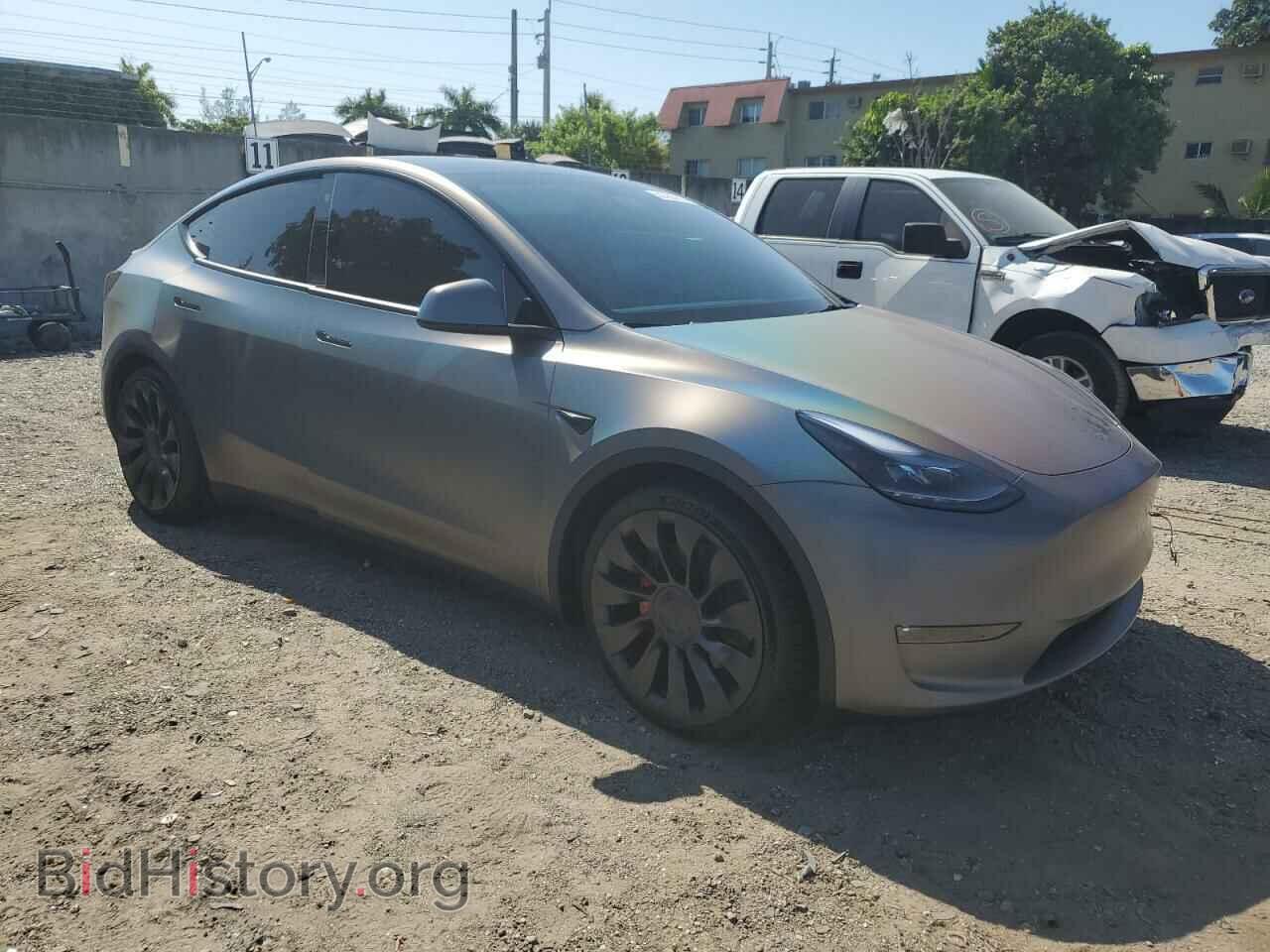 2022 TESLA MODEL Y - VIN: 7SAYGDEF4NF563485 - Фото 4