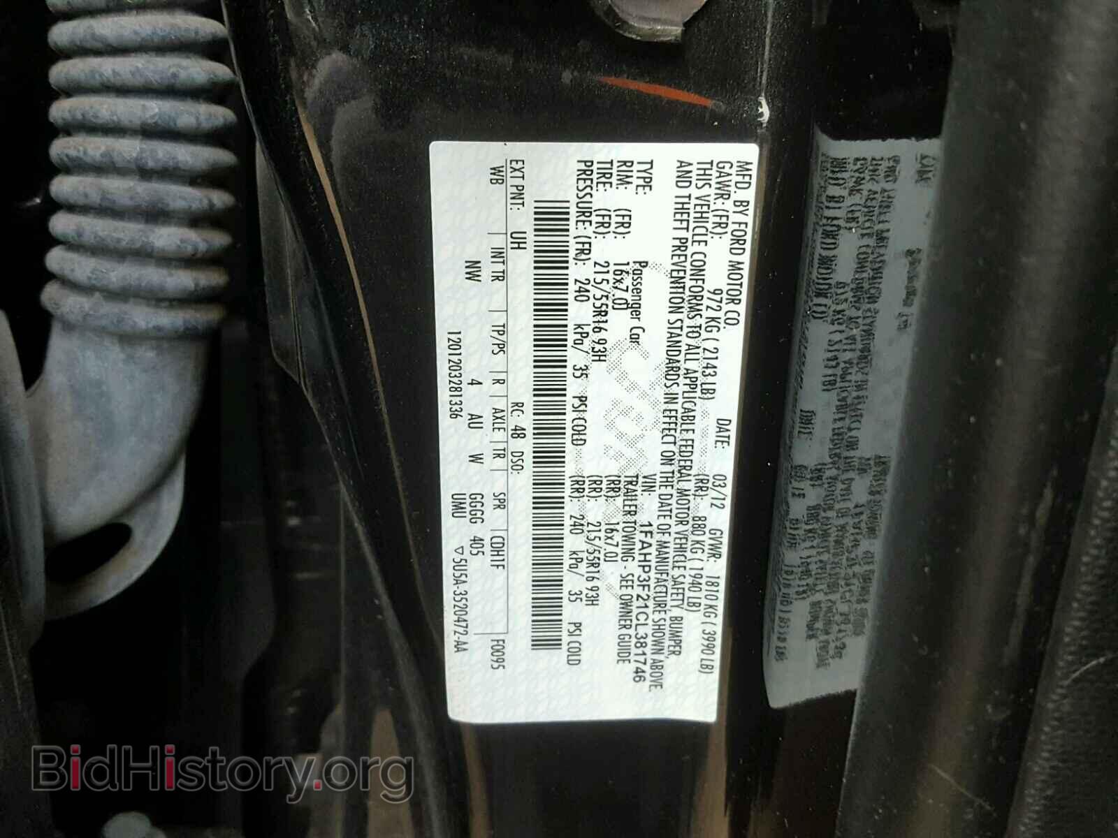 2012 FORD FOCUS - VIN: 1FAHP3F21CL381746 - Photo 10