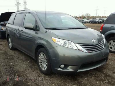 2012 Toyota SIENNA XLE, серый — VIN 5TDYK3DCXCS276271, Copart