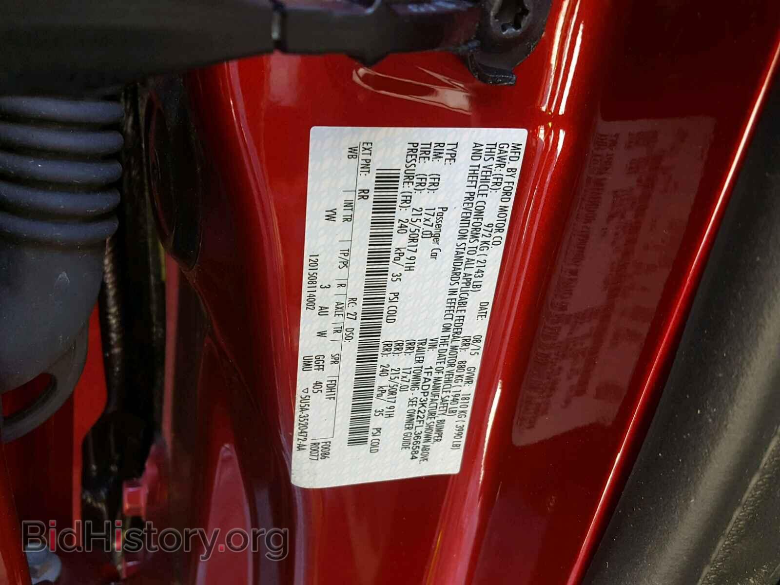 2015 FORD FOCUS - VIN: 1FADP3K22FL366584 - Фото 10