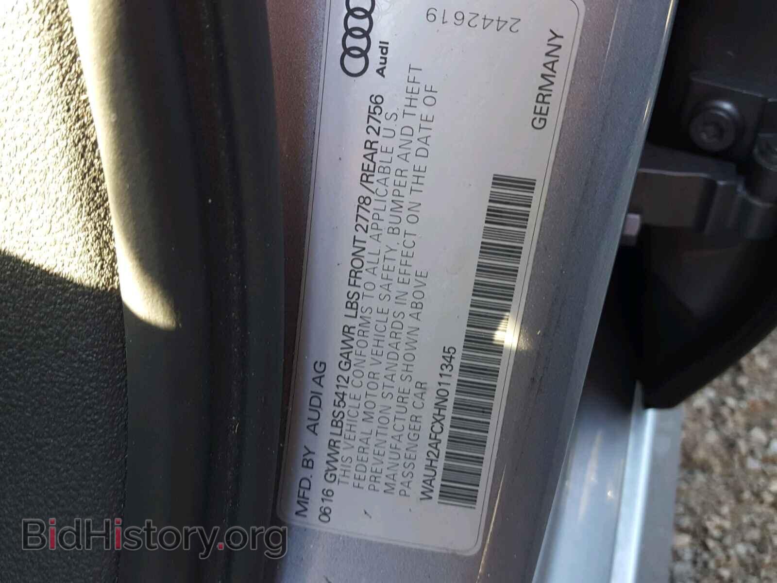 2017 AUDI A6 - VIN: WAUH2AFCXHN011345 - Фото 10