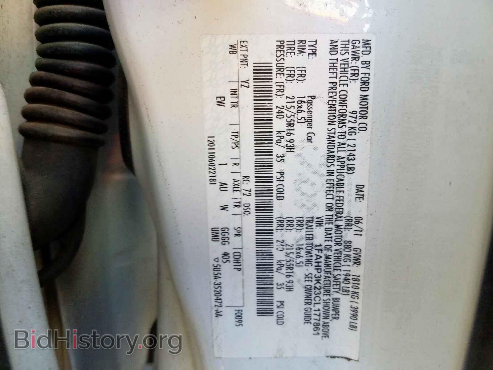 2012 FORD FOCUS SE - VIN: 1FAHP3K23CL177861 - Фото 10