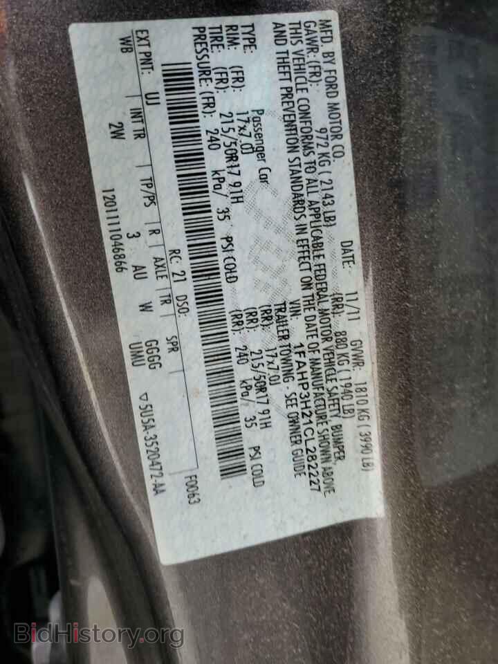 2012 FORD FOCUS - VIN: 1FAHP3H21CL282227 - Фото 12