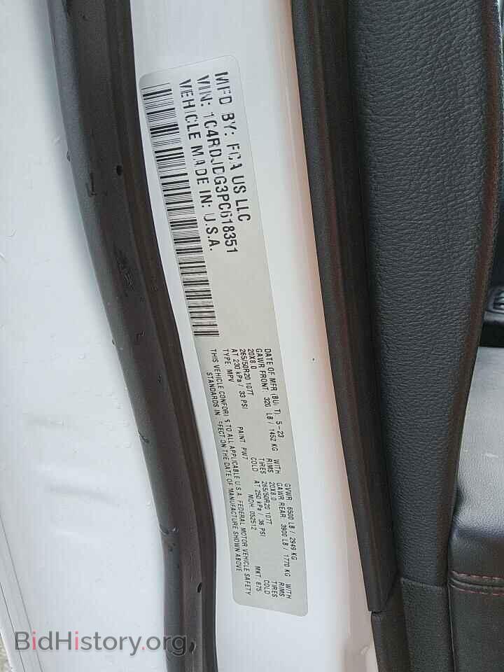 2023 DODGE DURANGO - VIN: 1C4RDJDG3PC618351 - Фото 13
