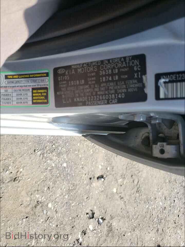 2006 KIA RIO - VIN: KNADE123266038140 - Фото 10