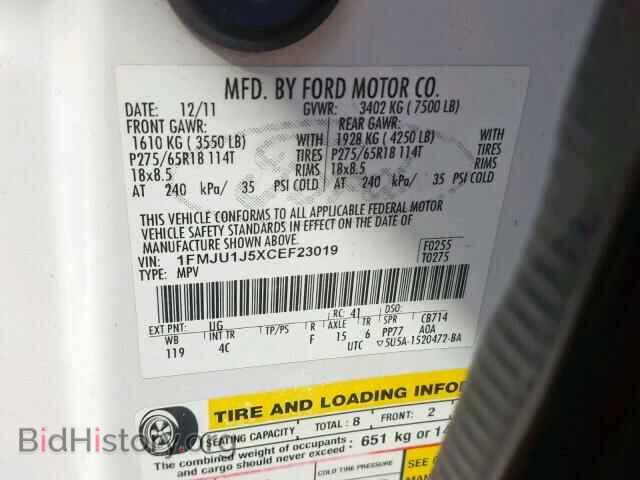 2012 FORD EXPEDITION - VIN: 1FMJU1J5XCEF23019 - Фото 10