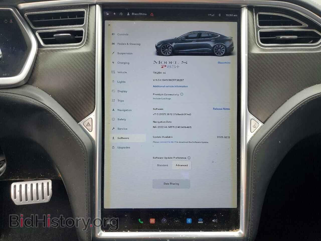 2014 TESLA MODEL S - VIN: 5YJSA1H16EFP38287 - Photo 9