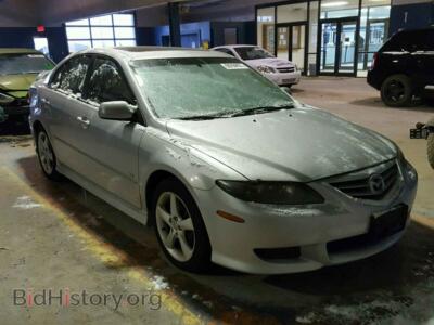 2005 Mazda 6 6 S, серебристый — VIN 1YVHP84D555M74878, Copart