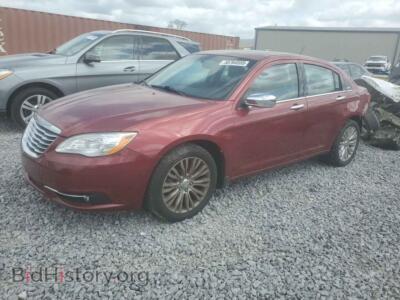 2012 Chrysler 200 LIMITED, red — VIN 1C3CCBCG2CN120466, Copart