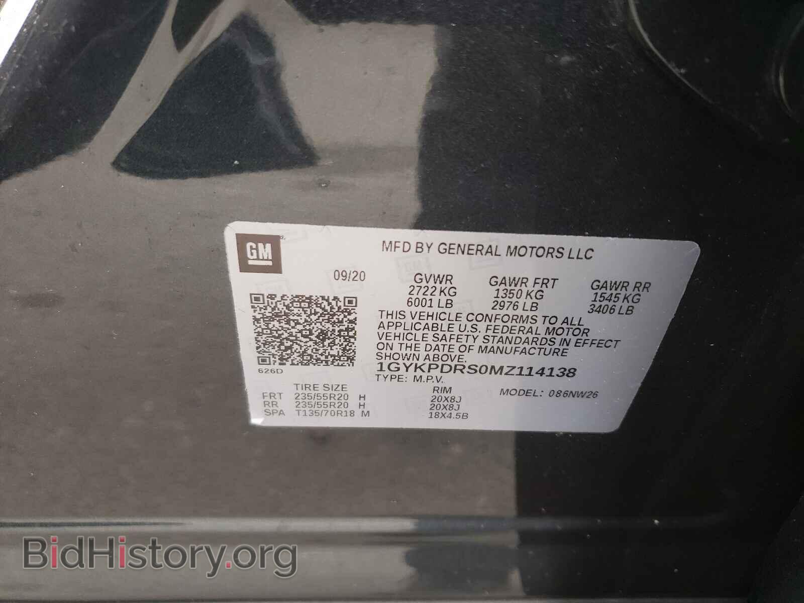 2021 CADILLAC XT6 - VIN: 1GYKPDRS0MZ114138 - Фото 10
