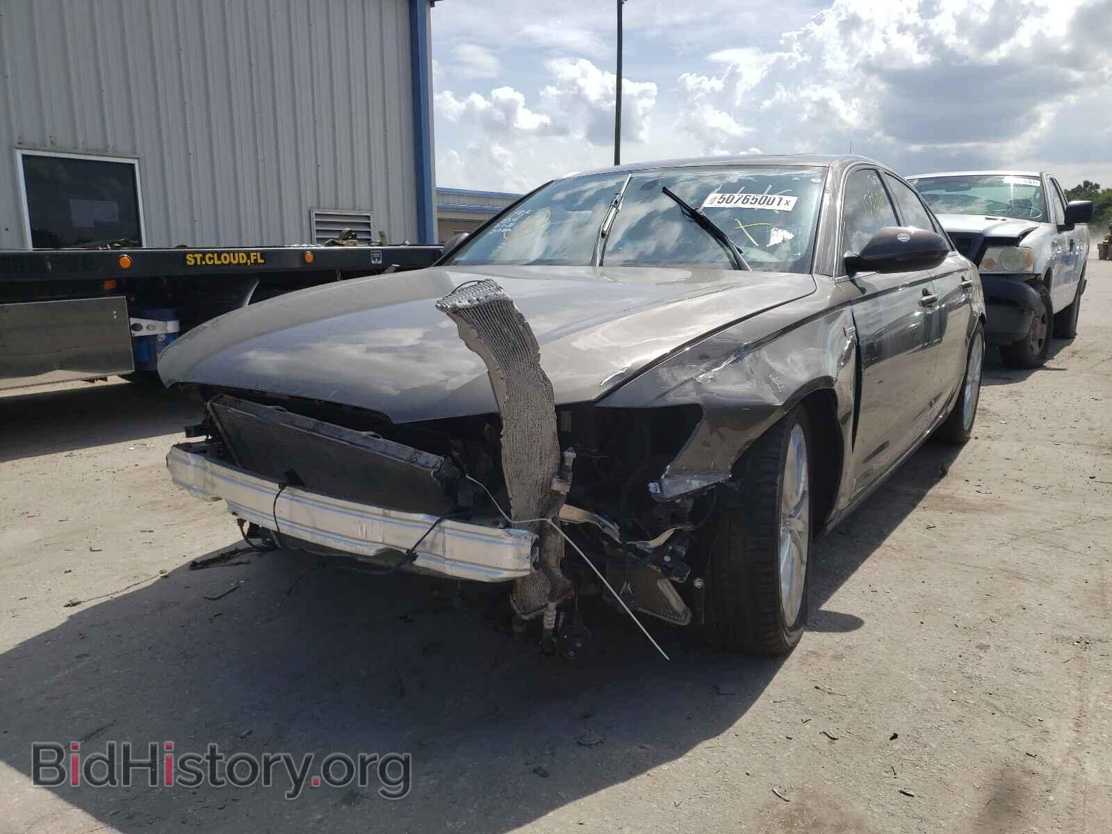 2012 AUDI A6 - VIN: WAUGGAFC7CN123087 - Фото 2