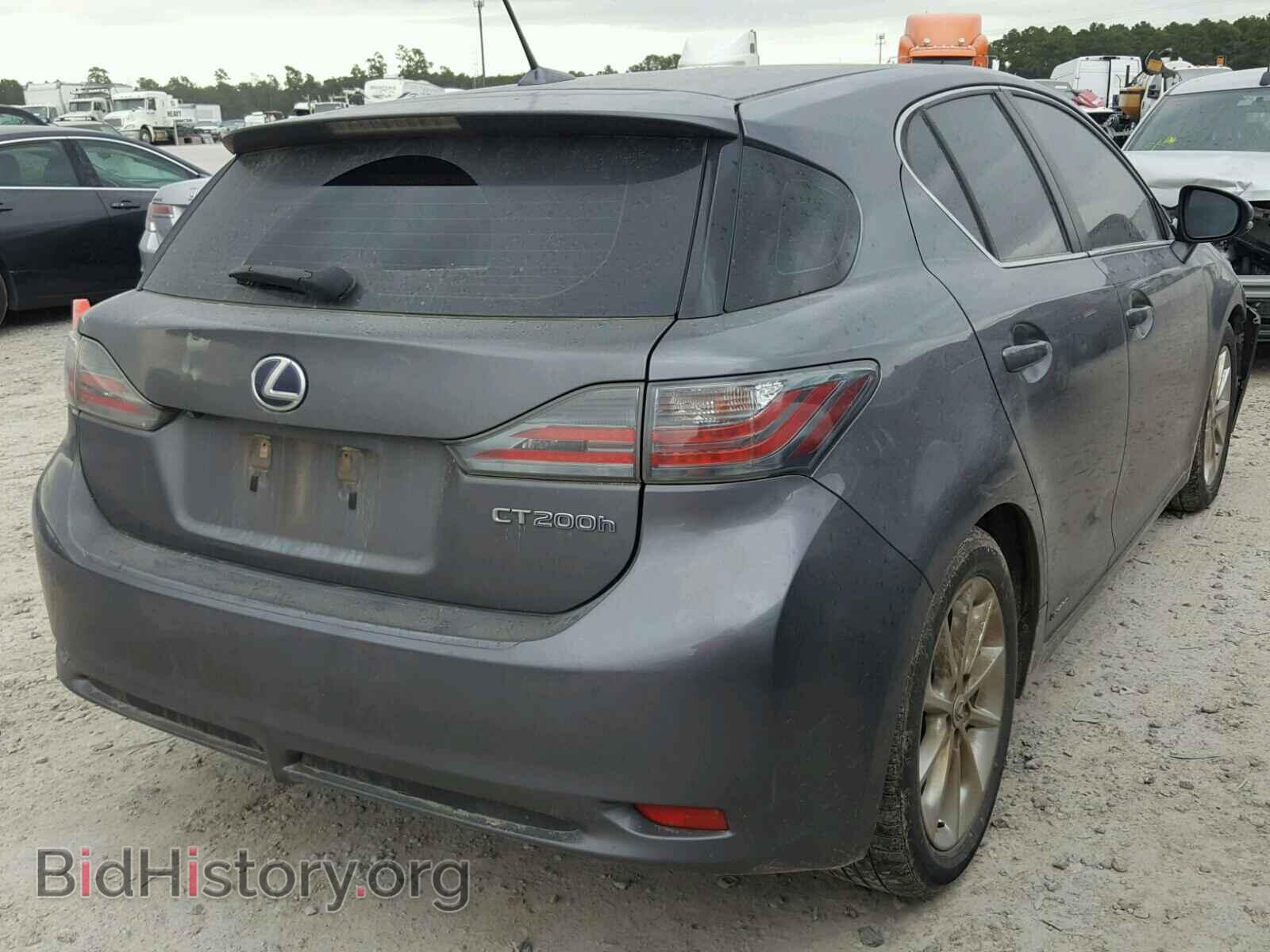 2012 LEXUS CT 200 - VIN: JTHKD5BH0C2098368 - Фото 4