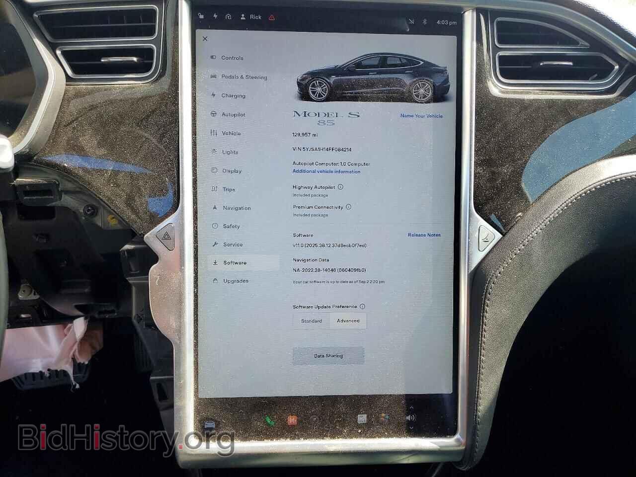 2015 TESLA MODEL S - VIN: 5YJSA1H14FF084214 - Photo 9