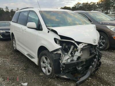 2014 Toyota SIENNA LE, white — VIN 5TDKK3DC3ES403810, Copart