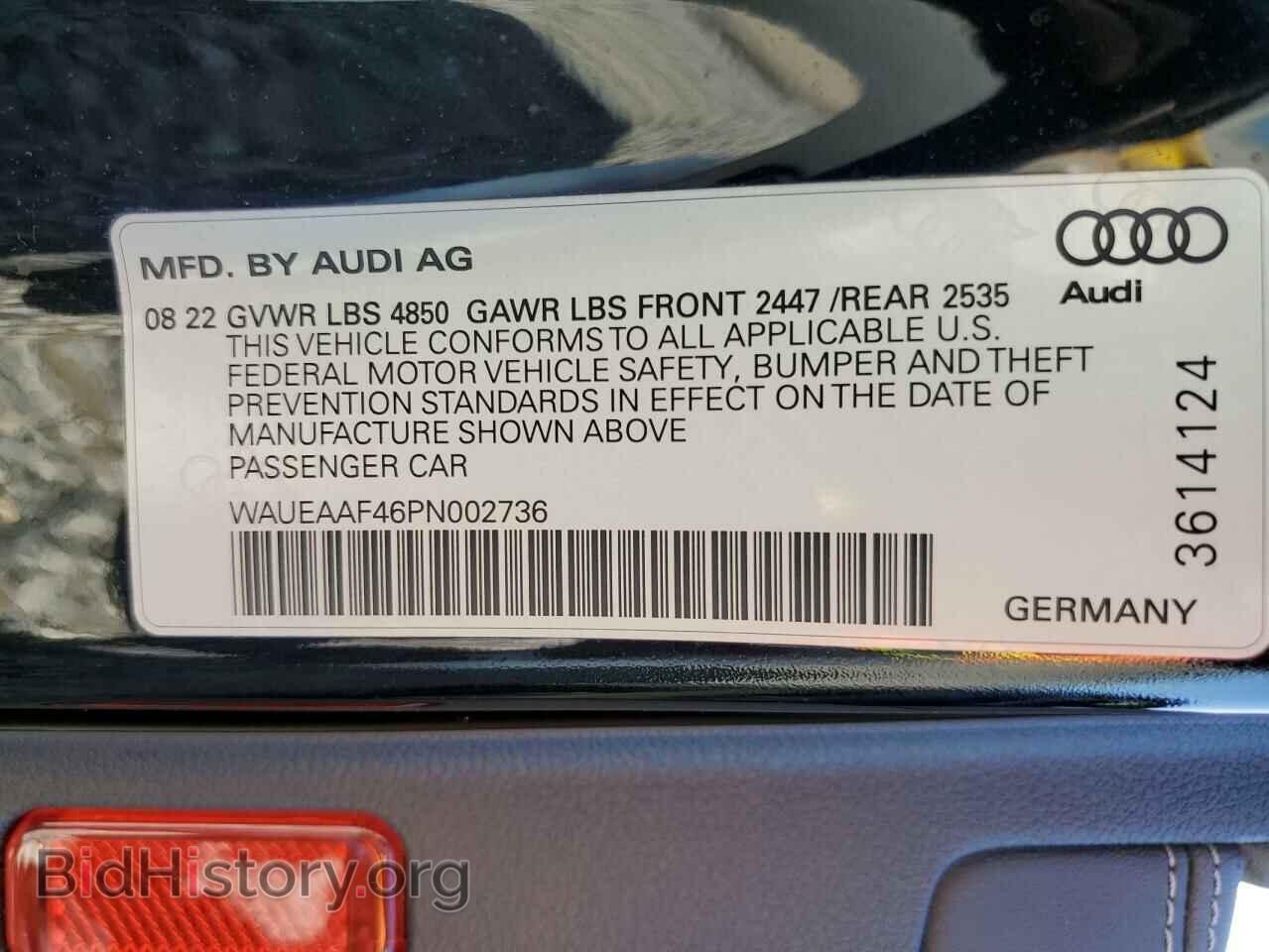 2023 AUDI A4 - VIN: WAUEAAF46PN002736 - Фото 12