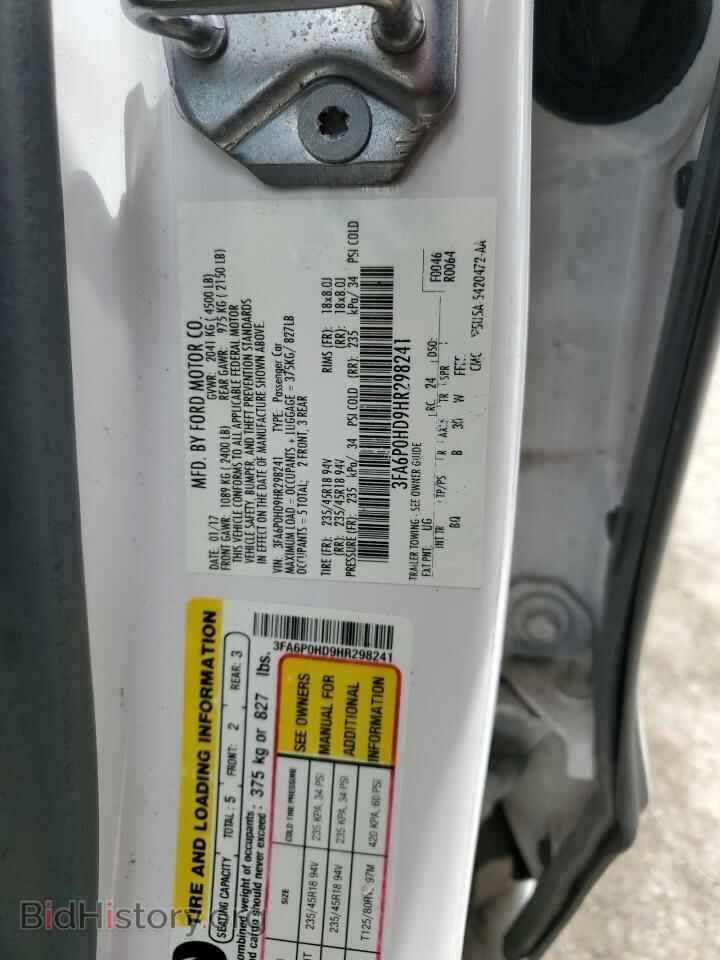 2017 FORD FUSION - VIN: 3FA6P0HD9HR298241 - Photo 14