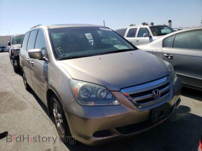 2006 Honda ODYSSEY ODYSSEY EX, gold — VIN 5FNRL38786B456937, Copart