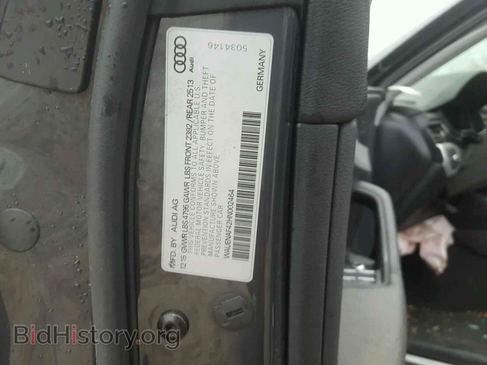 2017 AUDI A4 - VIN: WAUENAF42HN002464 - Фото 10