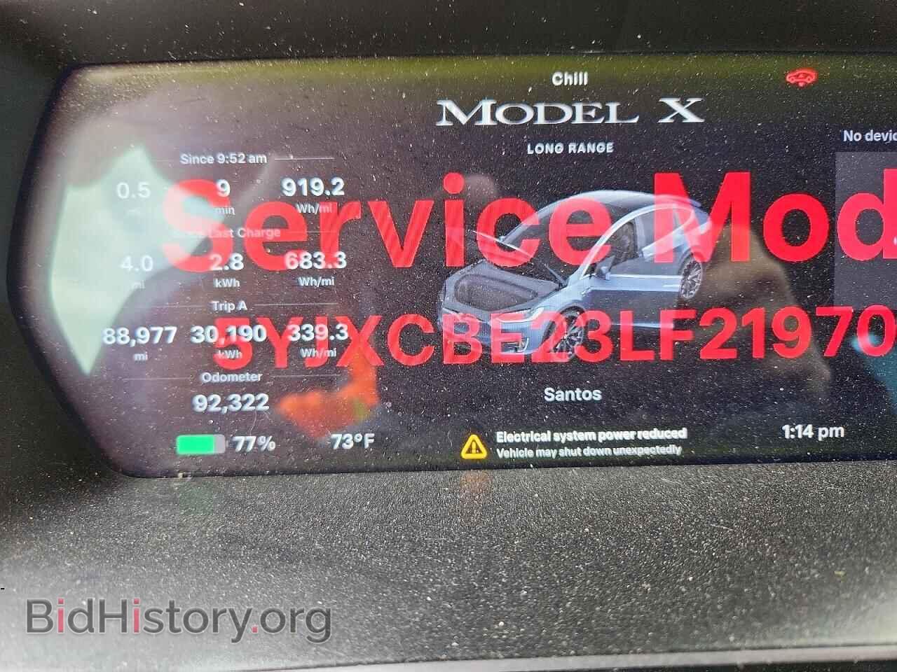 2020 TESLA MODEL X - VIN: 5YJXCBE23LF219701 - Photo 9