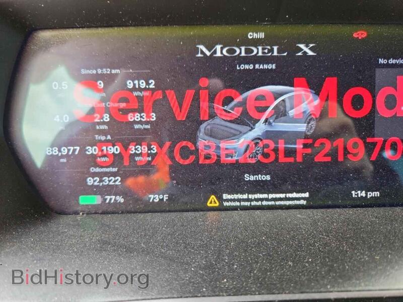 2020 Tesla MODEL X (VIN 5YJXCBE23LF219701) — фото 9 из 12