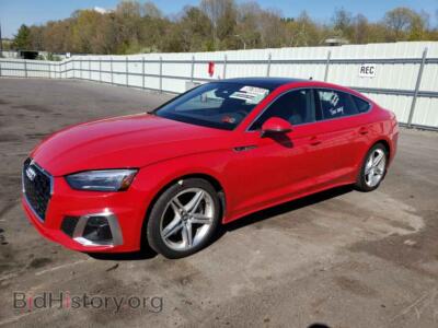 2021 Audi A5 A5 Premium, красный — VIN WAUDACF59MA012650, Copart
