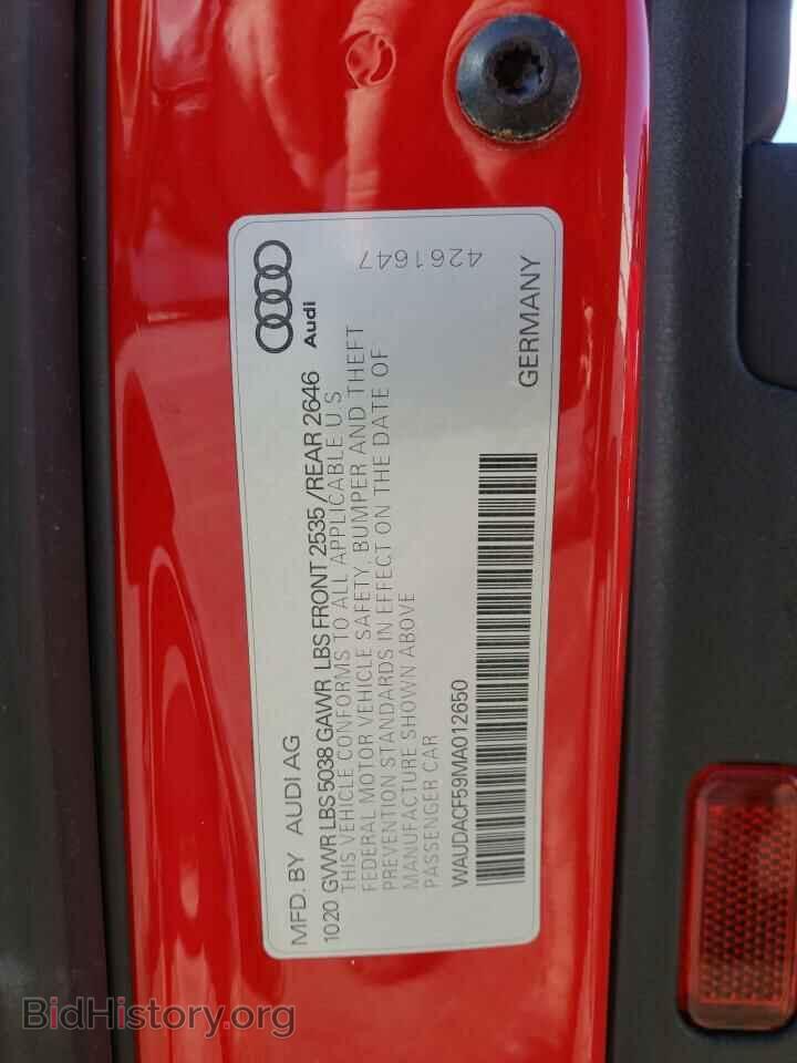2021 AUDI A5 - VIN: WAUDACF59MA012650 - Photo 12