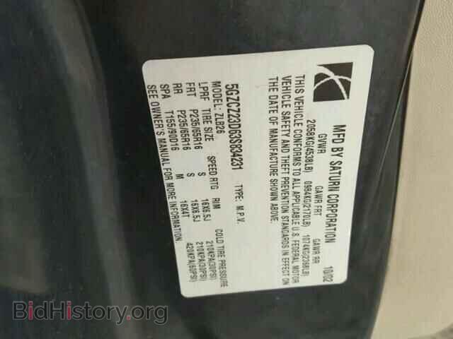 2003 SATURN VUE - VIN: 5GZCZ23D63S834231 - Фото 10