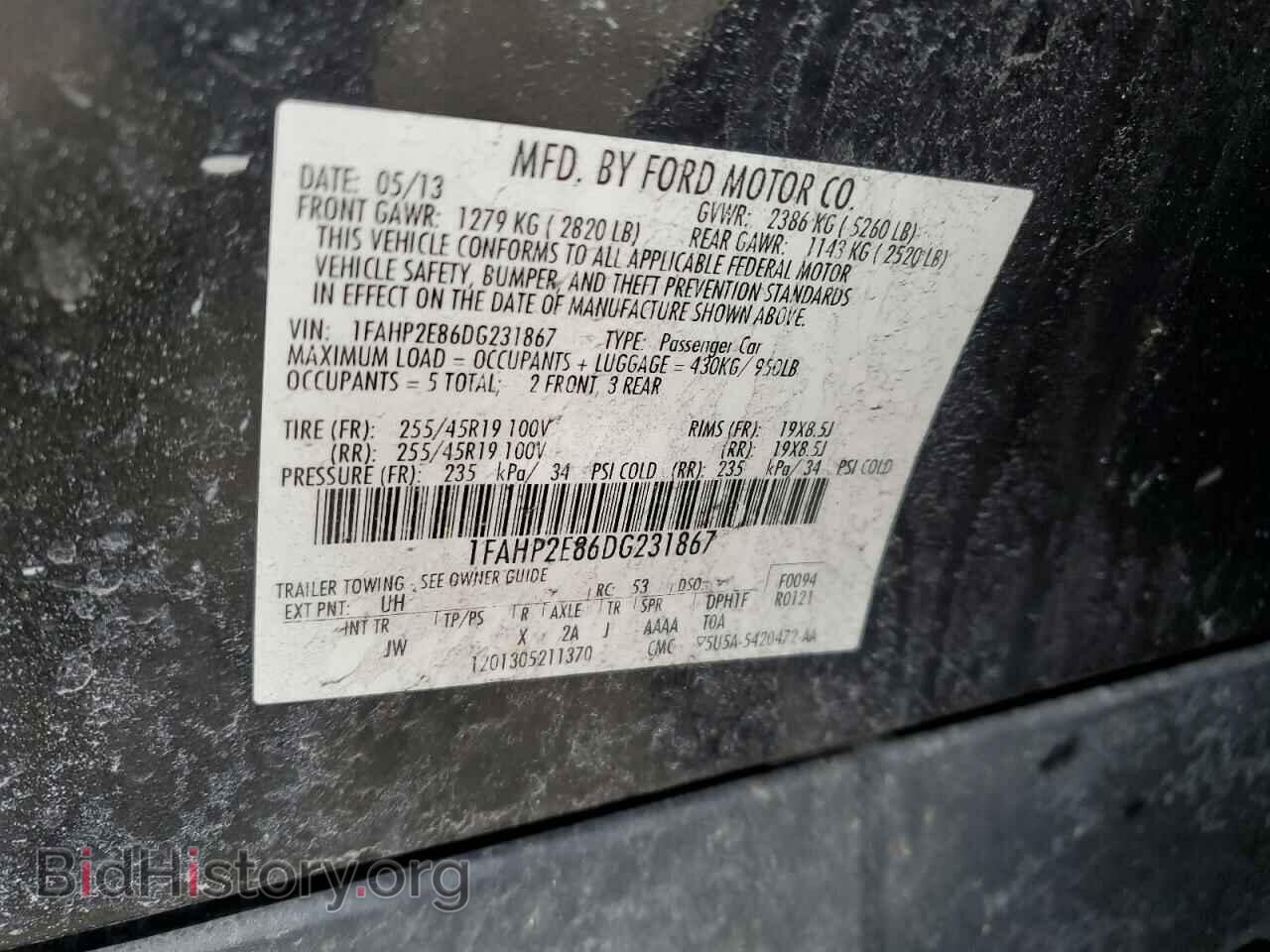 2013 FORD TAURUS - VIN: 1FAHP2E86DG231867 - Photo 12