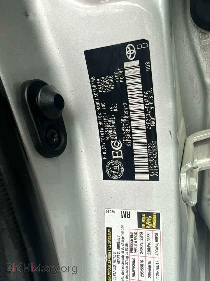 2020 TOYOTA COROLLA - VIN: 5YFBPRBE7LP009113 - Фото 10