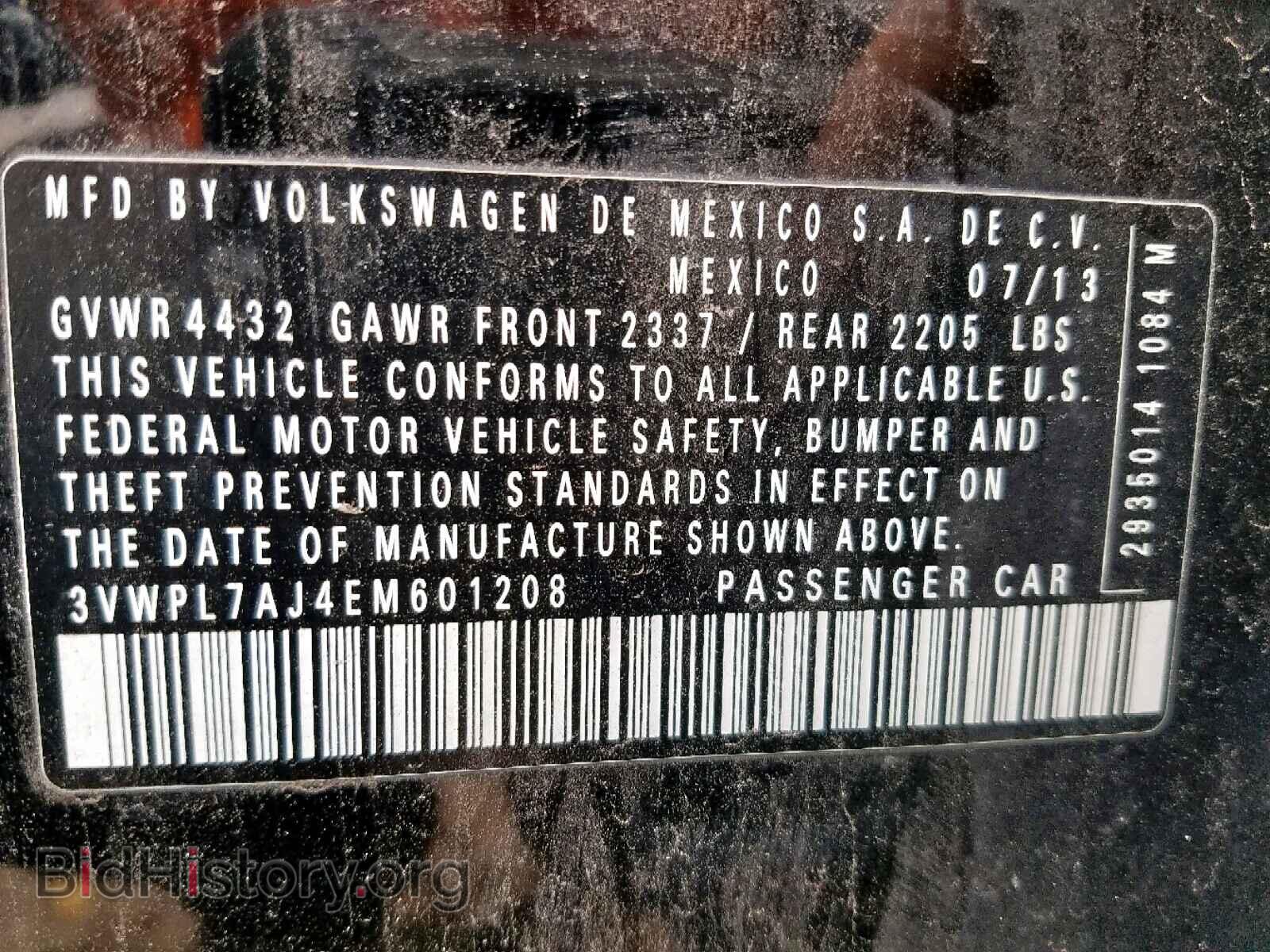 2014 VOLKSWAGEN JETTA - VIN: 3VWPL7AJ4EM601208 - Фото 10