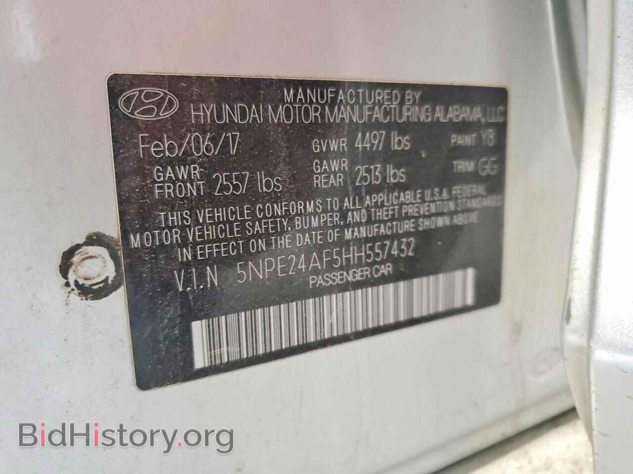 2017 HYUNDAI SONATA - VIN: 5NPE24AF5HH557432 - Photo 12