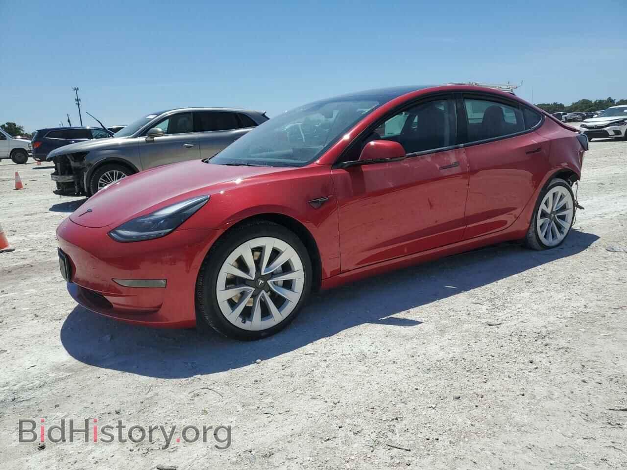 Photo 5YJ3E1EB3NF185586 - TESLA MODEL 3 2022