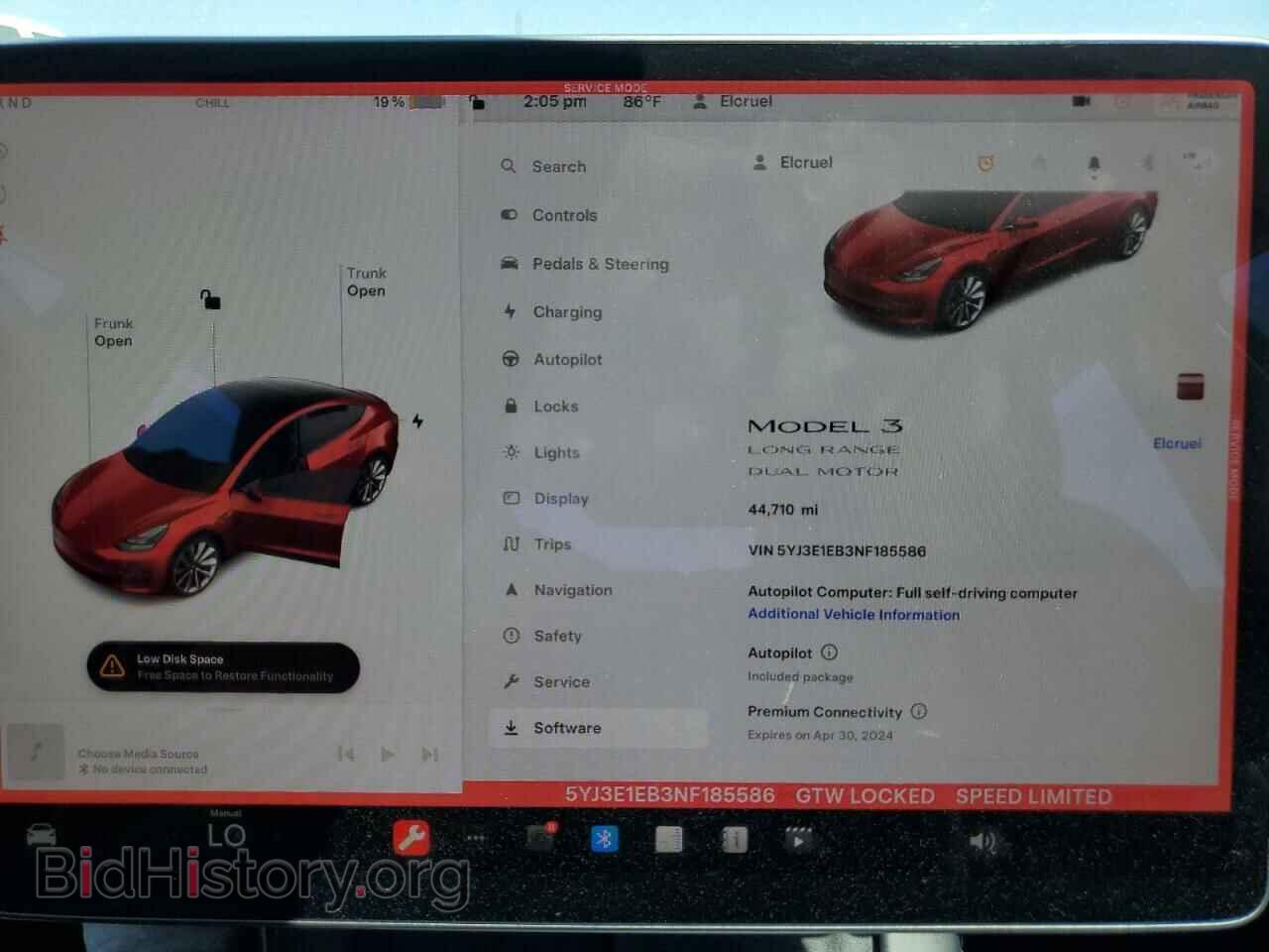 2022 TESLA MODEL 3 - VIN: 5YJ3E1EB3NF185586 - Фото 9